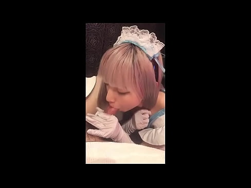 ❤️ Japonè idol [mayuka], kostim sèvant franse, pati 1, pip ak jerk off ak losyon ❤️  Sèks nan nou